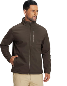 Veste bomber doublée en sherpa pour homme, veste softshell - Product Image 1