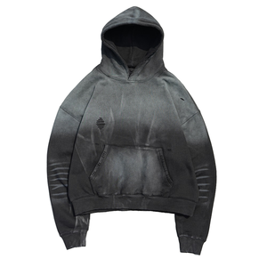 Sweat-shirts à capuche unisexes de qualité supérieure, effet délavé, 100% coton, 500 g/m², taille oversize, broderie personnalisée, logo sur mesure - Product Image 4