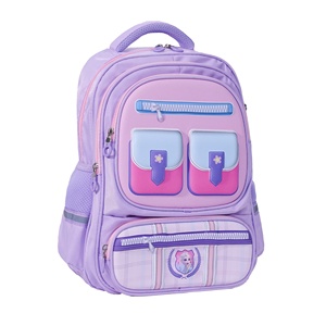 Unisex Zipper <b>Laptop</b>-Compatible School <b>Backpack</b> Fashion Style Waterproof Customizable Soft Shoulder Strap 7-9kg Students - Product Image 2