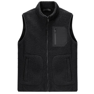 Nuevo servicio personalizado Nuevo diseño Forro Cremallera Invierno Hombres Polar Chaleco Chalecos para hombres - Product Image 4