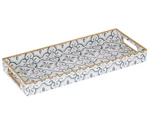 Plateaux de service multifonctionnels en incrustation d'os Premium Pure Table à manger Plateaux de service décoratifs pour la maison, l'hôtel et le restaurant Hot Supply - Product Image 3