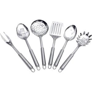 Vente chaude Couverts Argenterie Vaisselle Alimentaire Service Ensemble En Acier Inoxydable Miroir Poli Ensemble de 6 Serveur De Table De Qualité Supérieure - Product Image 1