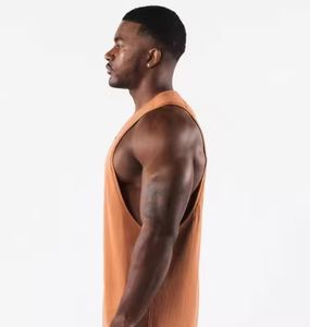 Débardeur de haute qualité mode OEM avec logo personnalisé pour hommes Vente en gros de débardeur vierge respirant uni pour la gym et le fitness pour hommes - Product Image 3