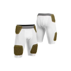 Pantalones cortos de práctica de faja de fútbol americano de compresión más vendidos para hombres pantalones de faja de fútbol de tela de malla - Product Image 4