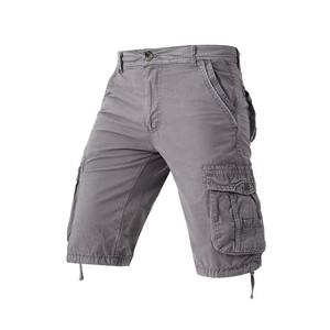 Shorts de travail décontractés pour hommes en gros d'usine, grande taille, couleur unie, style coréen, multi-poches, design tendance et durable - Product Image 2