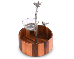Bol rond de nidification d'oiseaux en bois moderne en laiton AK bol à fruits de haute qualité pour accessoires de cuisine/vaisselle - Product Image 3