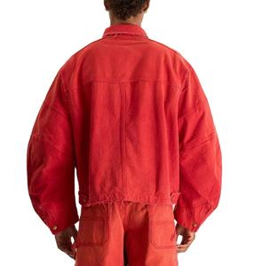 Vestes en toile 100% coton personnalisées Doublure rembourrée Vestes de travail pour hommes avec poche zippée Veste pour hommes - Product Image 6