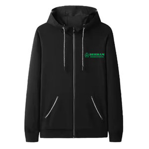 Sweat à capuche zippé intégral style streetwear, design personnalisé, haute qualité, en molleton délavé / tissu éponge français, respirant, séchage rapide, hiver - Product Image 3