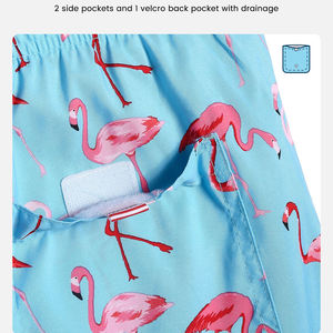 Men's <b>Swim</b> Polyester Beach <b>Board</b> Shorts with Sublimated Digital Printing Anti Wrinkle Summer Swimwear Beach Shorts - Product Image 4