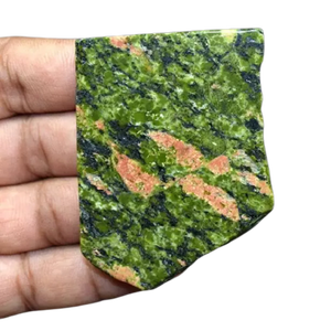 แผ่นหินธรรมชาติคริสตัล unakite กระเบื้องแผ่นหินบำบัดคริสตัลอัญมณีตกแต่งผนังแผงกระเบื้องตกแต่งบ้าน - Product Image 5