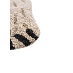 พรมขนสัตว์ผสมวิสโคสทอมือลายสัตว์ สีเบจ-น้ำตาล สำหรับตกแต่งบ้าน ห้องนั่งเล่น ทางเดิน พรมทอใหม่ - Product Image 4