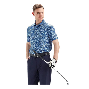 Multiple Colors Wholesale Custom Latest <b>Fancy</b> New Design Sublimation Polyester Spandex Golf Polo <b>Shirt</b> <b>For</b> <b>Men</b> drop shoulder - Product Image 1