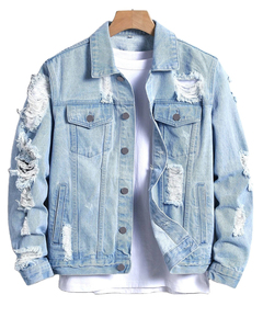 Chaqueta Vaquera de Invierno Personalizada para Hombre, Estilo Motociclista, con Botones Personalizados - Product Image 6