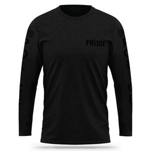 Camiseta de rendimiento para hombre Extra grande para entrenamientos de fitness 100% algodón Terry transpirable manga larga con logotipo impreso DTG - Product Image 5