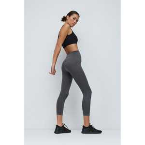 Leggings Deportivos Mega Merchant Charcoal de Cintura Alta, Acanalados, de Chifón, Estilo Casual con Comodidad Elástica para Todas las Temporadas - Product Image 3