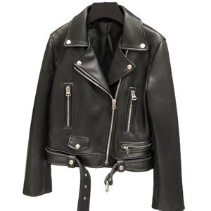 Chaqueta de Motocicleta de Cuero Real 2026 para Mujer, 100% Cuero Genuino, Ligera, Duradera, Corte Ajustado y Logotipo Personalizado 2026 - Product Image 4