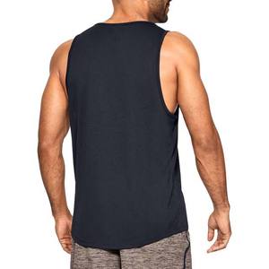 Débardeurs d'entraînement personnalisés OEM pour hommes Gilet en coton de haute qualité avec impression de logo personnalisé Haut de sport respirant de grande taille - Product Image 3