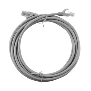 Cable LAN UTP con Conector RJ45/RJ45, Color Gris, Rollo de 3 Metros - Product Image 1