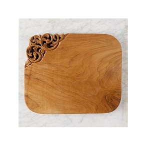 Tabla de cortar y picar para carne y verduras, forma personalizada y diseño de vista al océano, madera y resina - Product Image 5