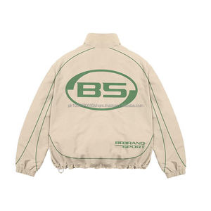 Survêtements grande taille pour hommes en nylon personnalisé coupe-vent deux pièces de qualité supérieure imperméable nouveau design coupe-vent 2 pièces ensembles - Product Image 4