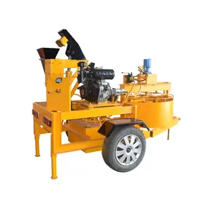 movable building materials machines construction m7mi interlocking twin brick machine