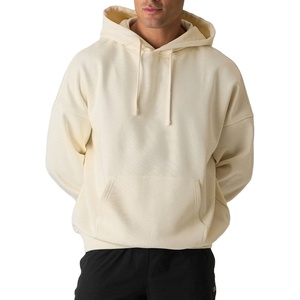 Custom Logo Heavyweight 100% Cotton Fleece Oversized Breathable Pocket Men's Hoodie Adult Street Wear Winter Plain Dyed - Product Image 1