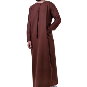 Haute qualité 2025 prix usine élégant broderie longue Robe Thobe hommes musulman Jubba pour hommes arabe Jubba Thobe Islam Dishdasha - Product Image 4