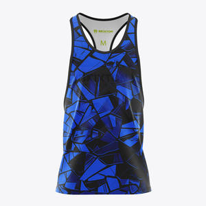 100% Cotton <b>Men's</b> Custom Gym Tank Top Breathable Knitted <b>Stringer</b> <b>Vest</b> for Fitness Workout Bodybuilding Casual OEM Available - Product Image 1