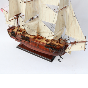 HM 2023 Handmade <b>Wooden</b> <b>Model</b> Boat High Quality BARK ENDEAVOUR TALL SHIPS Acacia Wood Polished Technique New Product Vietnam - Product Image 5