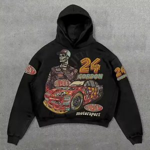 Sudadera Unisex 2025 de Diseño Personalizado, Ligera, 100% Algodón Fleece, Invierno, Lavado Ácido, Bordada, Talla Grande, Transpirable, Secado Rápido - Product Image 3