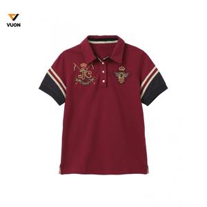 100% algodón de manga corta para mujer para polos ropa de calle de punto transpirable con logotipo personalizado de alta calidad - Product Image 6