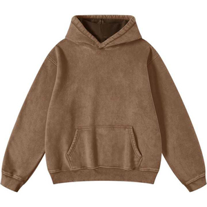 Venta al por mayor sudaderas con capucha de manga larga casuales de los hombres con diseño de cremallera logotipo personalizado patrón sólido estilo de invierno técnicas de teñido liso - Product Image 1