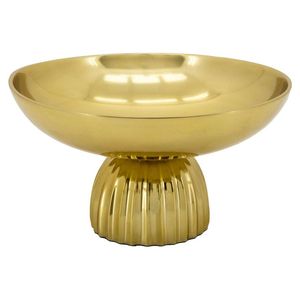 Cuenco de vino y champán de cabeza de ciervo grande decorativo y útil hecho de aluminio niquelado - Product Image 2