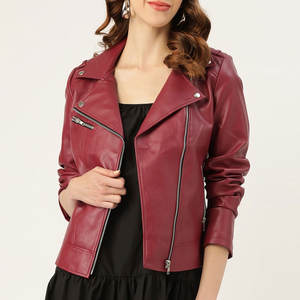 Nouvelle arrivée, veste en cuir véritable pour femme, coupe ajustée, style automne matelassé, dernier style, poids lourd - Product Image 1