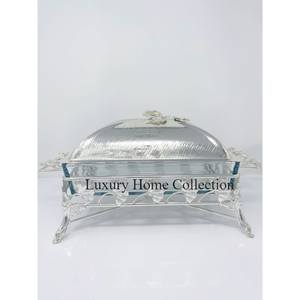 Diseño de lujo Metal hecho a mano Ruffani Cazuela Plato Aspecto atractivo Cobre Hecho Diseño martillado con tapa de aluminio fundido - Product Image 4