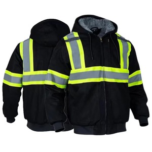 Hi Vis Quality Safety Reflective <b>Jumper</b> <b>Stylish</b> New Design Streetwear Hoodie With Reflector Working Wear Hoodie - Product Image 2