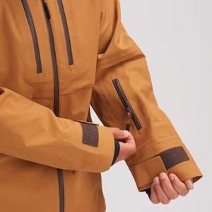 Ventes en gros de vestes de ski pour hommes sur mesure, taille XL, respirantes, coupe-vent, vestes de snowboard de sport, fermeture éclair, capuche, imperméables, 100% polyester, OEM - Product Image 5