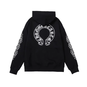 Nouveauté 2025 – Sweat à capuche polaire pour homme avec fermeture éclair intégrale, imprimé, style streetwear, collection hiver, logo frontal, motif uni - Product Image 1