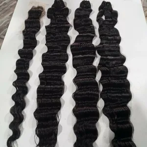 Hot Trend Long Ocean Wave Deep Loose Wave lasting affordable price high quality raw hair Vietnamses Virgin Indian Bundles