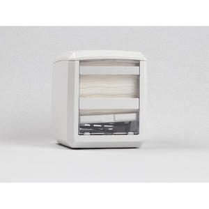 Porte-serviettes carré blanc 10x20cm en plastique ABS B2B - Product Image 1