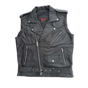 OEM Custom Design <b>Men's</b> Vintage Leather Outer Wear <b>Mens</b> <b>Vests</b> Sleeveless Jackets Style <b>Vests</b> for <b>Men</b> - Product Image 5