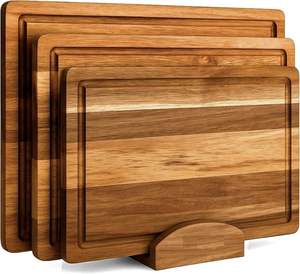 Tabla de Cortar de Madera Ecológica y Duradera con Forma y Tamaño Personalizables para la Preparación de Alimentos de los Chefs - Product Image 1