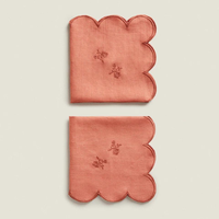 Serviettes en tissu de broderie serviettes de table lavables douces réutilisables pour la Table à manger OEM de dîner de famille de fête de mariage