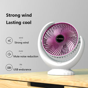 Rechargeable 240 <span class=keywords><strong>degrés</strong></span> vent fort 3 vitesses angle réglable mini ventilateur muet ventilateur de table usb électrique - Product Image 2