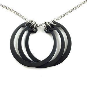 Black Metal Necklace New Fashion Moon Chain Pendant Simplicity Necklaces for Women Jewelry Accessories Party <b>Charm</b> Gift - Product Image 4