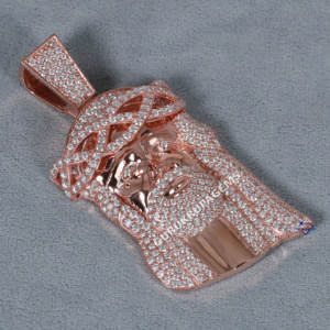 Último colgante de Hip Hop de Plata de Ley 925 con diseño único a la moda adornado con diamantes de moissanita con claridad VVS - Product Image 2