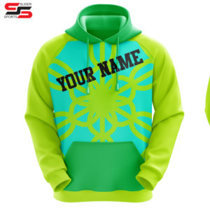 Sudadera de gimnasio con logotipo bordado personalizado para hombre Sudadera con capucha de poliéster de secado rápido con espacios en blanco de sublimación de posición frontal - Product Image 6