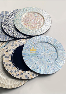 Belles assiettes décoratives en nacre, napperon MOP écologique facile à nettoyer pour le dîner et la fête de mariage - Product Image 6