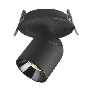 FaylonDrop - Foco Empotrable Moderno y Ajustable de Aluminio para Techo, para Baño, Oficina, Hotel, Centro Comercial, con Certificación ETL y RoHS - Product Image 1