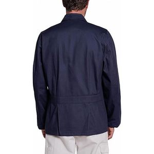 Veste de travail unisexe bleu foncé CBF Balducci Group, vêtements de travail industriels durables, fabriquée en Albanie - Product Image 2